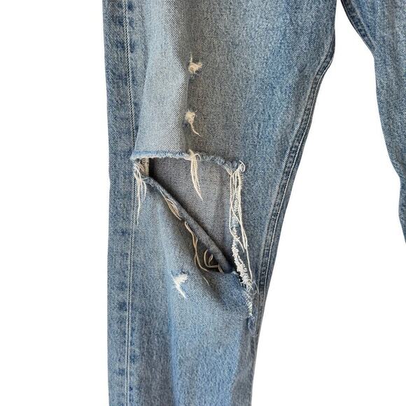 Agolde 90's Pinch Waist High Rise Jeans Organic Cotton Womens 24 Light Capsule - Picture 8 of 15